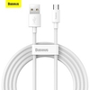 2 Pack BASEUS Micro USB Cable 5ft USB A to micro B 2.1 A Fast Charging High Data Transfer Durable Soft Touch For XiaomiPhone Accessory miniinthebox