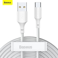 2 Pack BASEUS USB C Cable 40W 5ft USB A to USB C 5 A Fast Charging High Data Transfer Durable Anti-folding For Macbook Samsung XiaomiPhone Accessory miniinthebox