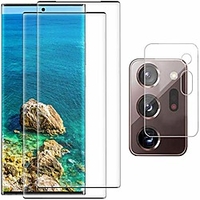 2 pack galaxy note 20 ultra screen protector 1 pack camera lens protector,  support fingerprint tempered glass film for samsung galaxy note 20 ultra