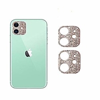2 Pack Glitter Camera Lens Cover Protector for Apple iPhone 13 12 Pro Max 11 Pro Max Mini Metal Bling Diamond Camera Lens Cover Sticker Protector miniinthebox