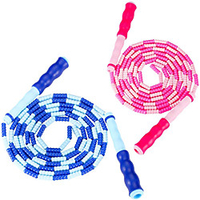 2 Pack Jump Rope for Fitness Exercise Equipment Tangle-Free Rope Skipping with Soft Beaded Segment Premium Adjustable Jumping Rope for kids women men miniinthebox