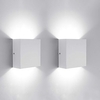 2-Pack Modern Wall Light LED 10W White Black Wall Lamp Dimming Bicolor LED Wall Lamp for Corridor Decoration Living Room Bedroom AC 85-265V miniinthebox