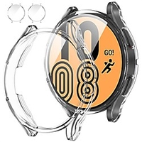 2 Pack Smartwatch Screen Protector with Case for Samsung Galaxy Watch 4 Screen Protector Case 40mm Accessories Protective Face Cover Hard PC Bumper Case for Women Men Galaxy Watch4 40 mm (Galaxy Watch 4-40mm Pink Gold) miniinthebox