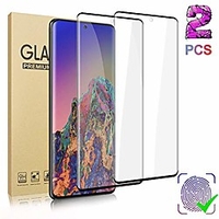 2 Pack Tempered Glass Screen Protector For Galaxy S21 Ultra S21 S20 Plus 3D Full Coverage Designed For Fingerprint Unlock HD Film For Samsung Galaxy S20 Ultra S20 fe S10lite miniinthebox