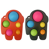 2 pcs Simple Dimple Pop It Baby Figet Toys Pack Baby Infant Early Popit Education Fidget Foys Lot Stress Reliever Figet Toy miniinthebox