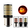 2 Pcs 3014 144SMD Canbus 1156 1157 7440 7443 LED Bulbs Turn Signal Light Tail Lights Brake Lights Canbus DC12-24V White Yellow Red Lights