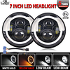 2 Pcs 7 Inch LED Headlights 80W H4 Hi/low Beam Angle Eye Auto Led Driving Lights For Offroad Niva Lada 4x4 12V 24V 6500K 3500K miniinthebox