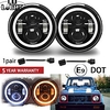 2 Pcs 7 Inch Running Lights 50W Hi Lo H13 Led Headlight Kits Car Led H4 Auto Led for LADA Niva Safari Patrol UAZ Offroad miniinthebox