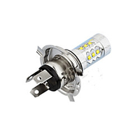2 pcs 80w h4 16smd 6500k 7000k white light led bulb for car headlamp fog light dc12 24v