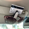 2 PCS Car Glasses Holder Universal Car Visor Sunglasses Holder Clip Bling Bling Eyeglasses Hanger and Ticket Card Clip Eyeglasses Mount for Car miniinthebox