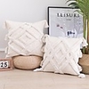 2 pcs Cotton Pillow Cover,  Grid Pattern Square Traditional Classic 1 Pattern Each