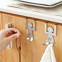 2 pcs Easy to Install Easy to Use Hook Up Stainless Steel Home Silver miniinthebox