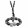 2 pcs feng shui pi xiu pi yao bracelet necklace set black obsidian wealth jewelry for men women chinese dragon good luck necklace hand carved mantra bead bracelet - silver