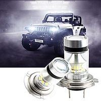 2 Pcs H1/H3/H4/H7/H8/H11/9005/9006 LED Automobiles Fog Light Lamp Assembly 100W Car Driving Bulb White 12V Super Bright Adopt High Power Chip