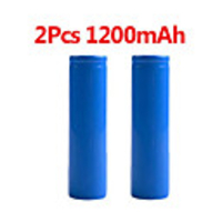 2 Pcs Stable 1200mAh 18650 3.7V Rechargeable Cell Li-ion Lithium Batteries Headlamp Torch Flashlight Bateria Replacement
