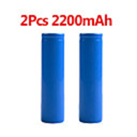 2 Pcs Stable 2200mAh 18650 3.7V Rechargeable Cell Li-ion Lithium Batteries Headlamp Torch Flashlight Bateria Replacement