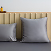 2 pcs Water Washed Silk Pillow Cover,  Solid Colored Square Traditional Classic