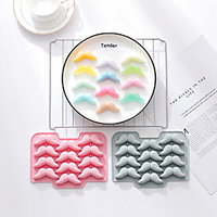2-Piece Ice Tray Mustache Summer Refrigerator Mould with Lid Chocolate Mould miniinthebox
