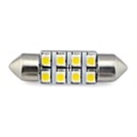 2 pieces 36MM 8x3528 SMD 1.3W 60LM Car Auto Festoon Light for Reading License Plate Lamp White Warm White DC 12V