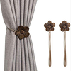 2 Pieces Flower Strap Curtain Buckle Decorative Draperies Holdback