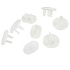 2-Prong Flat Plug Socket Covers (4 pack) and 3-Prong Flat Plug Socket Covers (4 pack)