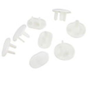 2-Prong Flat Plug Socket Covers (4 pack) and 3-Prong Flat Plug Socket Covers (4 pack)