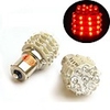 2 Red LED Car Bulbs with 45 LED