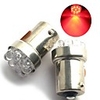 2 Red LED Car Bulbs with 9 LED