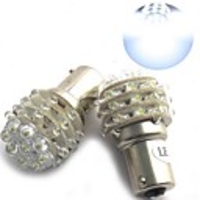 2 White LED Car Bulbs with 36 LED