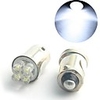 2 White LED Car Bulbs with 4 LED
