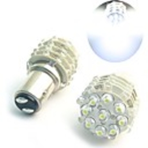 2 White LED Car Bulbs with 45 LED