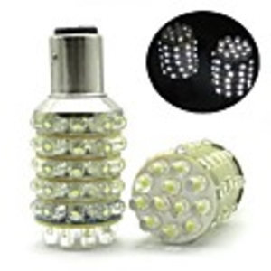 2 White LED Car Bulbs with 57 LED