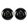 2 x 7 Round LED Projection Headlights Head Lamp Hight/Low Beam For Jeep Wrangle