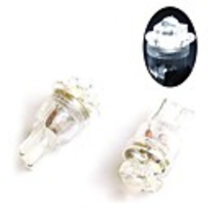 2 Xenon White LED T10 Car Bulbs with 5 LED