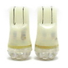 2 Xenon White LED T11 Car Bulbs with 9 LED