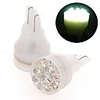 2 Xenon White LED T15 Car Bulbs with 9 LED