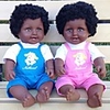 20 inch Black Dolls Reborn Doll Girl Doll Baby Girl African Doll lifelike Cute Kids / Teen Silica Gel with Clothes and Accessories for Girls