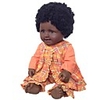 20 inch Black Dolls Reborn Doll Girl Doll Baby Girl African Doll lifelike Cute Kids / Teen with Clothes and Accessories for Girls