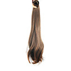 20 inch Honey Brown Clip In Straight Ponytails Elastic Wrap Around Synthetic Hair Piece Hair Extension