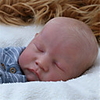 20 inch Reborn Doll Baby Toddler Toy Baby Girl Reborn Baby Doll Levi Newborn lifelike Hand Made Simulation Floppy Head Cloth Silicone Vinyl with Clothes and Accessories for Girls