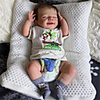 20 inch Reborn Doll Baby Toddler Toy Reborn Baby Doll April Newborn lifelike Hand Made Simulation Floppy Head Cloth Silicone Vinyl with Clothes and Accessories for Girls