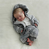 20 inch Reborn Doll Baby Toddler Toy Reborn Baby Doll Levi Newborn lifelike Hand Made Simulation Floppy Head Cloth Silicone Vinyl with Clothes and Accessories for Girls