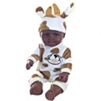 20 inch Reborn Doll Baby Boy African Doll lifelike Cute Kids / Teen Silica Gel with Clothes and Accessories for Girls