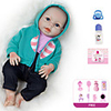 20 inch Reborn Doll Baby Girl Kids / Teen Full Body Silicone with Clothes and Accessories for Girls