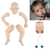 20 inch Reborn Toddler Doll DIY Unpainted Reborn Baby Doll Kit Professional-Painting Kit Baby Boy Baby Girl Liam Hand Made Floppy Head No Eyelashes,  Hair,  Flesh Color Cloth Silicone Vinyl with