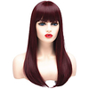 20 Inches Long Straight Ombre Wigs for Women Synthetic Full Hair Natural Fashion Wig with Bangs Fringe for Cosplay Costume or Daily Life miniinthebox