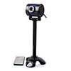 2.0 Megapixel Adjustable Webcam with Built-in Microphone and Remote (640 x 480,  Black)