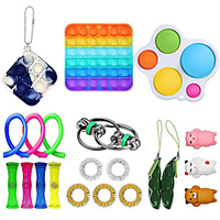 20 pcs Fidget Toys Anti Stress Toy Stretchy Strings Mesh Marble Relief Gift for Adults Children Sensory Antistress Relief Toys miniinthebox