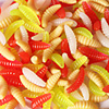 200 pcs Fishing Lures Soft Bait Worm Sinking Bass Trout Pike Sea Fishing Bait Casting Spinning Silicon / Freshwater Fishing / Carp Fishing / Lure Fishing / General Fishing / Trolling Boat Fishing