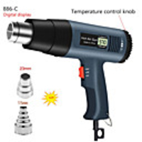 2000W 220-240V EU Plug Digital LCD Display Electric Hot Air Gun Hair Dryer Heat Soldering Shrink Wrapping Thermal Power Tool